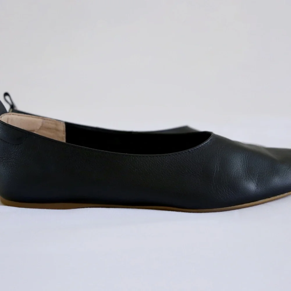 Everlane The Day Glove Flats in Black Leather Size 10.5 - Picture 4 of 8